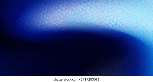 Este design abstrato mostra uma estrutura 3D em tons de azul, perfeito para criar uma atmosfera digital com conhecimento tecnológico.