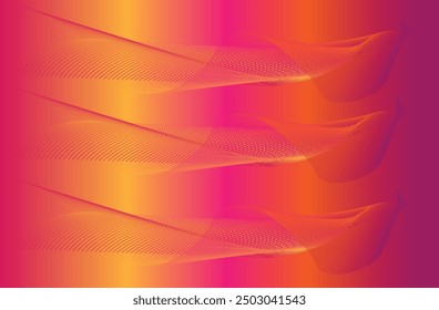 Este diseño abstracto muestra patrones ondulados que fluyen en vibrantes tonos de rosa, naranja y amarillo. El fondo degradado dinámico añade profundidad y movimiento, lo que lo hace ideal para el arte moderno 