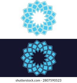 This abstract geometric floral mandala logo showcases an intricate circular arrangement of interlocking petal-inspired shapes, creating a harmonious and modern visual identity. Designed in vibrant cyan with clean vector outlines, it delivers a professional appearance on both light and dark backgrounds. Ideal for branding, creative agencies, wellness businesses, technology startups, beauty brands, websites, mobile applications, social media, and premium marketing materials. Its balanced symmetry and contemporary style make it a versatile choice for memorable brand identities.

#GeometricLogo #AbstractLogo #FloralLogo #MandalaDesign #VectorArt #ModernLogo #BrandIdentity #MinimalDesign #CreativeBranding #SymmetricalDesign #GraphicDesign #BlueLogo #ProfessionalLogo #ElegantDesign #LogoInspiration