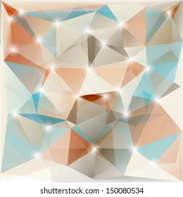 This abstract geometric pattern of natural shades