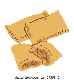 This is an abstract geometric vector illustration featuring simple shapes and a clean design suitable for various backgrounds and creative projects.