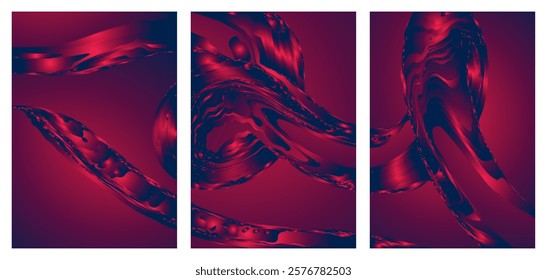 This Abstract Gradient Red Neon Background Set. Perfect for social media, websites, ads, event posters and digital branding projects.