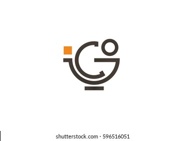 This is abstract green C.G logotype , embracing world, embracing idea, tea kettle.