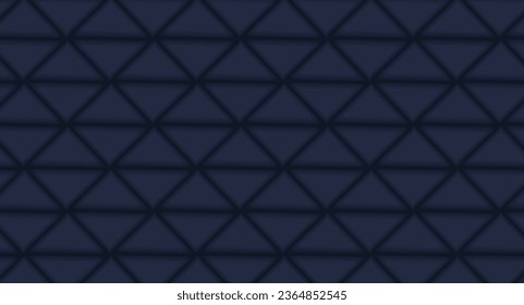 This abstract illustration features a modern design and a 3D effect on a black background. The mosaic pattern and geometric shapes create an impression of complex structure and depth.