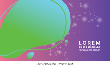 This abstract illustration features a modern and colorful design that impresses with geometric shapes and color transitions. Can be used as a background for websites, posters and advertising banners.
