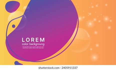 This abstract illustration features a modern and colorful design that impresses with geometric shapes and color transitions. Can be used as a background for websites, posters and advertising banners.