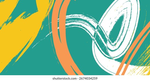 This abstract illustration grunge blend of orange and yellow hues