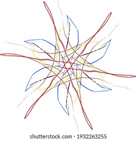 Esta es una ilustración abstracta que creé repentinamente apareció en la cabeza y este es el resultado.