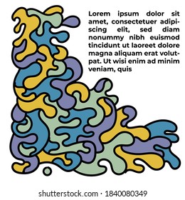 This is an abstract illustration used for home wall decoration, t-shirt print, poster