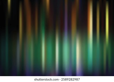 This is an abstract image with a grainy texture, featuring vertical streaks of blended colors against a dark background.
