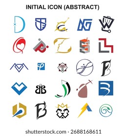 This abstract initial icon is a modern and minimalist vector design that blends simplicity with creativity. Perfect for branding, logos, and corporate identity projects, this symbol-based graphic show