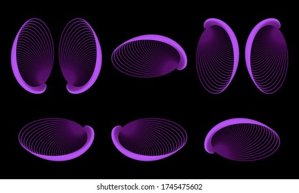 This abstract line art design is made from a simple form that is transformed into a more complex, colorful and unique form. It is suitable for icons, symbols, logos, backgrounds or templates.
