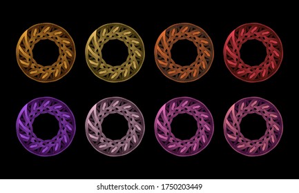 This abstract line art design is made from a simple form that is transformed into a more complex, colorful and unique form. It is suitable for icons, symbols, logos, backgrounds or templates.
