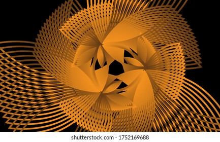 Este diseño de líneas abstractas está hecho de una forma sencilla que se transforma en una forma más compleja, colorida y única. Es adecuado para iconos, símbolos, logotipos, fondos o plantillas.
