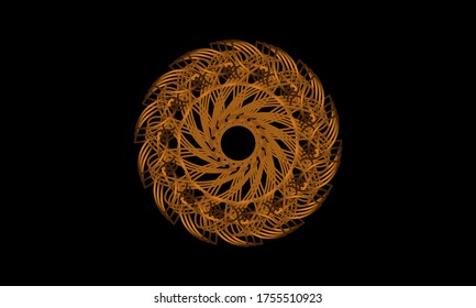 Este diseño de líneas abstractas está hecho de una forma sencilla que se transforma en una forma más compleja, colorida y única. Es adecuado para iconos, símbolos, logotipos, fondos o plantillas.

