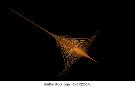 This abstract line art design is made from a simple form that is transformed into a more complex, colorful and unique form. It is suitable for icons, symbols, logos, backgrounds or templates.
