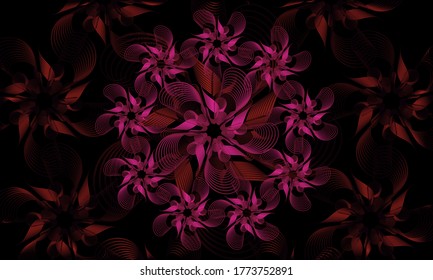 This abstract line art design is made from a simple form that is transformed into a more complex, colorful and unique form. It is suitable for icons, symbols, logos, backgrounds or templates.
