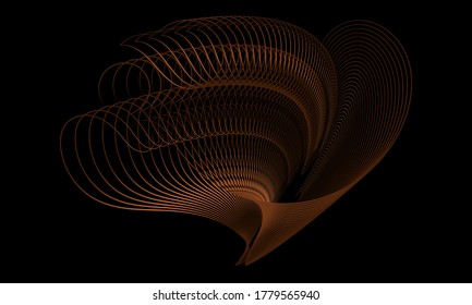 This abstract line art design is made from a simple form that is transformed into a more complex, colorful and unique form. It is suitable for icons, symbols, logos, backgrounds or templates.
