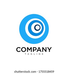This is a abstract logo. archery target concept