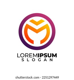 this is abstract modern colorful logo