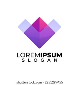 this is abstract modern colorful logo