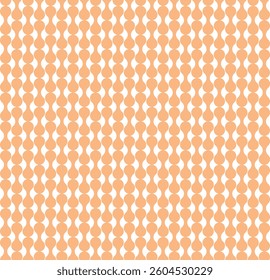 This is an abstract pattern illustration with continuous geometric curves. The warm orange hue adds an accent to the design.