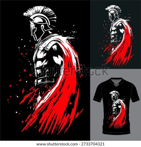 This Abstract Spartan Kaos Vector design is very good for use in t-shirt designs or logo designs.