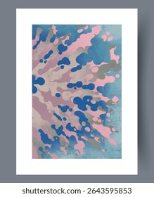 This is an Abstract Splash Art featuring Soft Pastel Colors combined with Dynamic Shapes and forms