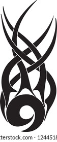 This is abstract tattoo of a meteor