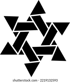 This is an abstract vector graphic design. Designs can be used as design elements for images, logos, clips, icons, and more. This design is radial and has a black color.