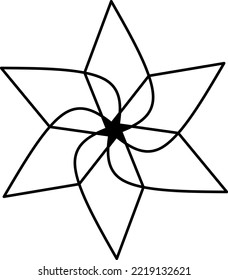 This is an abstract vector graphic design. Designs can be used as design elements for images, logos, clips, icons, and more. This design is radial and has a black color.