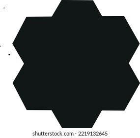 This is an abstract vector graphic design. Designs can be used as design elements for images, logos, clips, icons, and more. This design is radial and has a black color.