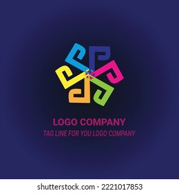 This is an abstract vector graphic design. Designs can be used as design elements for images, logos, clips, icons, and more. This design is radial and has color.