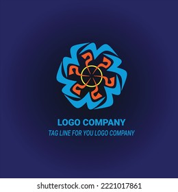 This is an abstract vector graphic design. Designs can be used as design elements for images, logos, clips, icons, and more. This design is radial and has color.