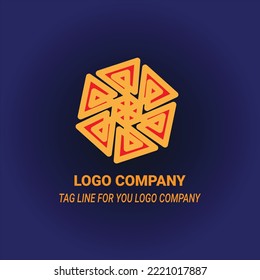 This is an abstract vector graphic design. Designs can be used as design elements for images, logos, clips, icons, and more. This design is radial and has color.