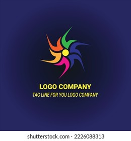 This is an abstract vector graphic design. Designs can be used as design elements for images, logos, clips, icons, and more. This design is radial and has color.