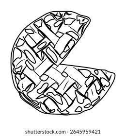 This is an abstract vector illustration featuring a geometric composition with simple shapes and a modern aesthetic, suitable for various design projects.