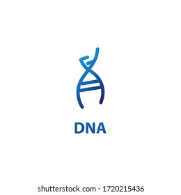This is an abstract vector logo, the name of the logo DNA.  the logo represents the elegant medical brand.
