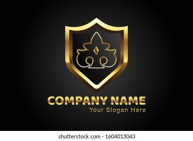 This is the Aceh ornament logo combined with a shield, this gold design is very attractive and unique, this logo can be used for companies, brochures, websites, mugs, stickers, and posters.