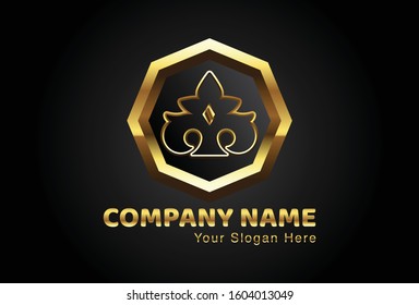 This is the Aceh ornament logo combined with a shield, this gold design is very attractive and unique, this logo can be used for companies, brochures, websites, mugs, stickers, and posters.
