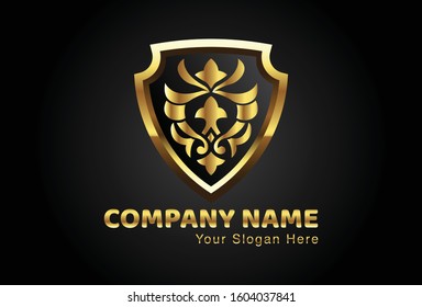 This is the Aceh ornament logo combined with a shield, this gold design is very attractive and unique, this logo can be used for companies, brochures, websites, mugs, stickers, and posters.