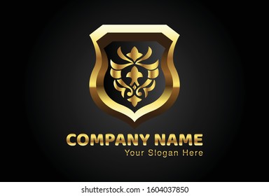 This is the Aceh ornament logo combined with a shield, this gold design is very attractive and unique, this logo can be used for companies, brochures, websites, mugs, stickers, and posters.