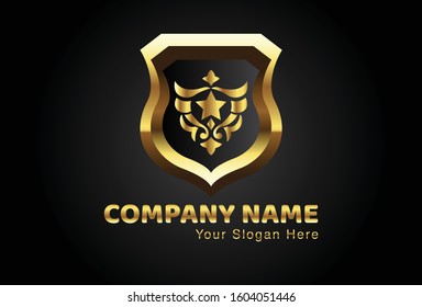 This is the Aceh ornament logo combined with a shield, this gold design is very attractive and unique, this logo can be used for companies, brochures, websites, mugs, stickers, and posters.