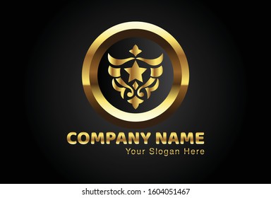 This is the Aceh ornament logo combined with a shield, this gold design is very attractive and unique, this logo can be used for companies, brochures, websites, mugs, stickers, and posters.