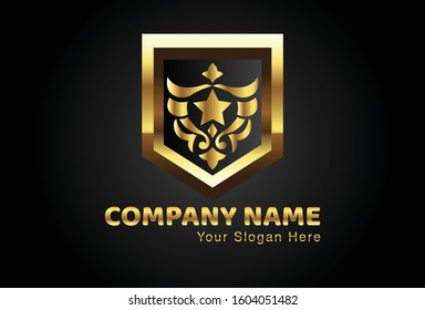This is the Aceh ornament logo combined with a shield, this gold design is very attractive and unique, this logo can be used for companies, brochures, websites, mugs, stickers, and posters.