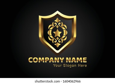 This is the Aceh ornament logo combined with a shield, this gold design is very attractive and unique, this logo can be used for companies, brochures, websites, mugs, stickers, and posters.