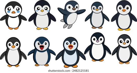 This is aChinstrap Penguin flat design ,animal vector design  with hugh quality eps format