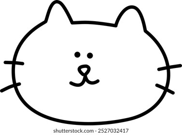 This adorable cat doodle is great for pet stores, greeting cards, childrens books, and cute merchandise. Its simple and charming design makes it a favorite for all feline related projects.