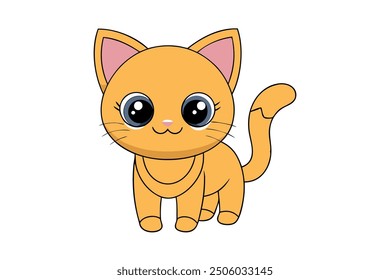 This adorable cute cat vector icon is perfect for web, app design, and branding projects. Available in high-quality, it adds a playful touch to your creative work.