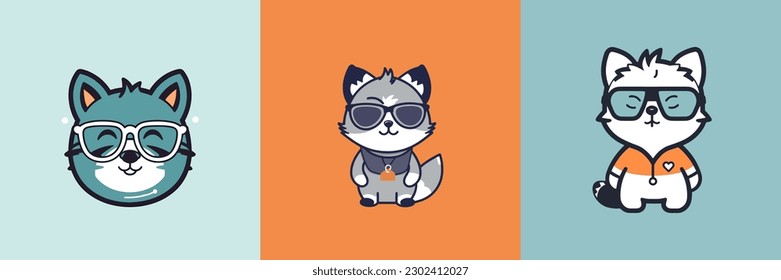 This adorable kawaii raccoon illustration is perfect for all your cute and quirky design needs, with its charmingly rounded features and playful expression